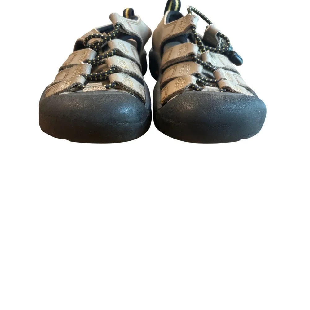 Keen Newport H2 Kids Waterproof Hiking Sandals Tan Black Yellow Size 12